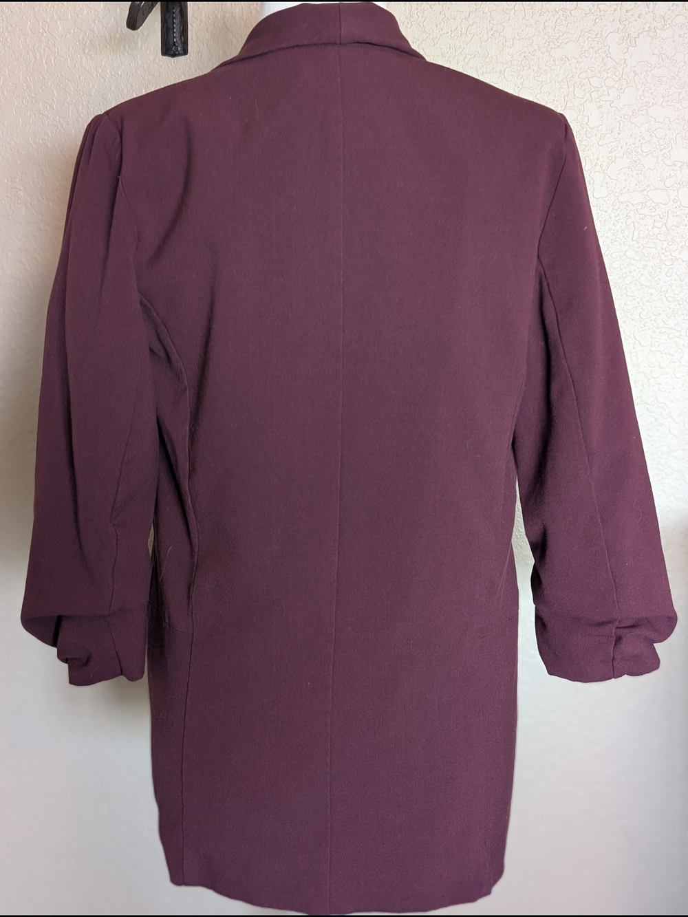 Candie's Burgundy Open-Front Blazer - Picture 4 of 5